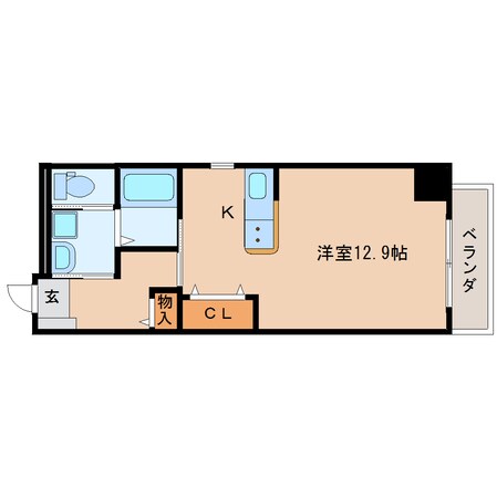 静岡駅 徒歩18分 5階の物件間取画像